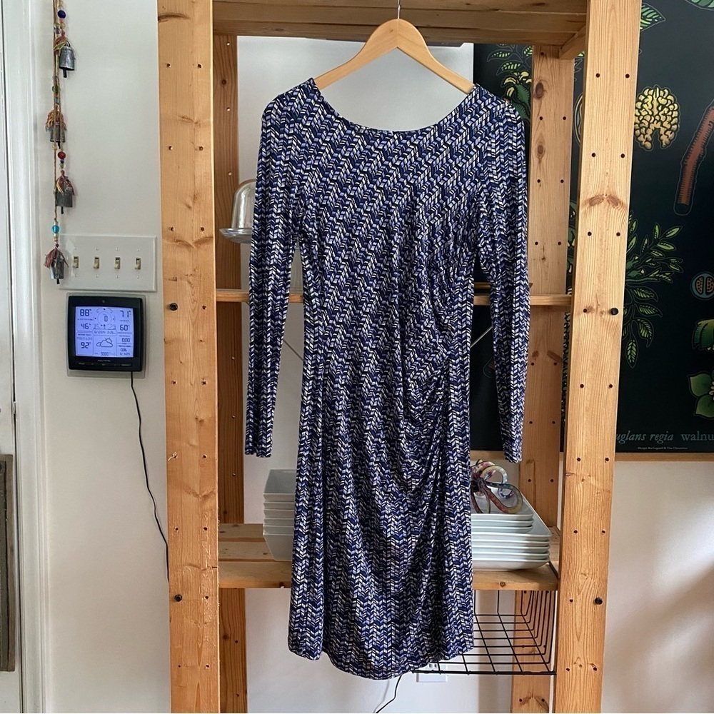 Seraphine Purple Printed Cassie Maternity Dress 6 - Picture 3 of 16